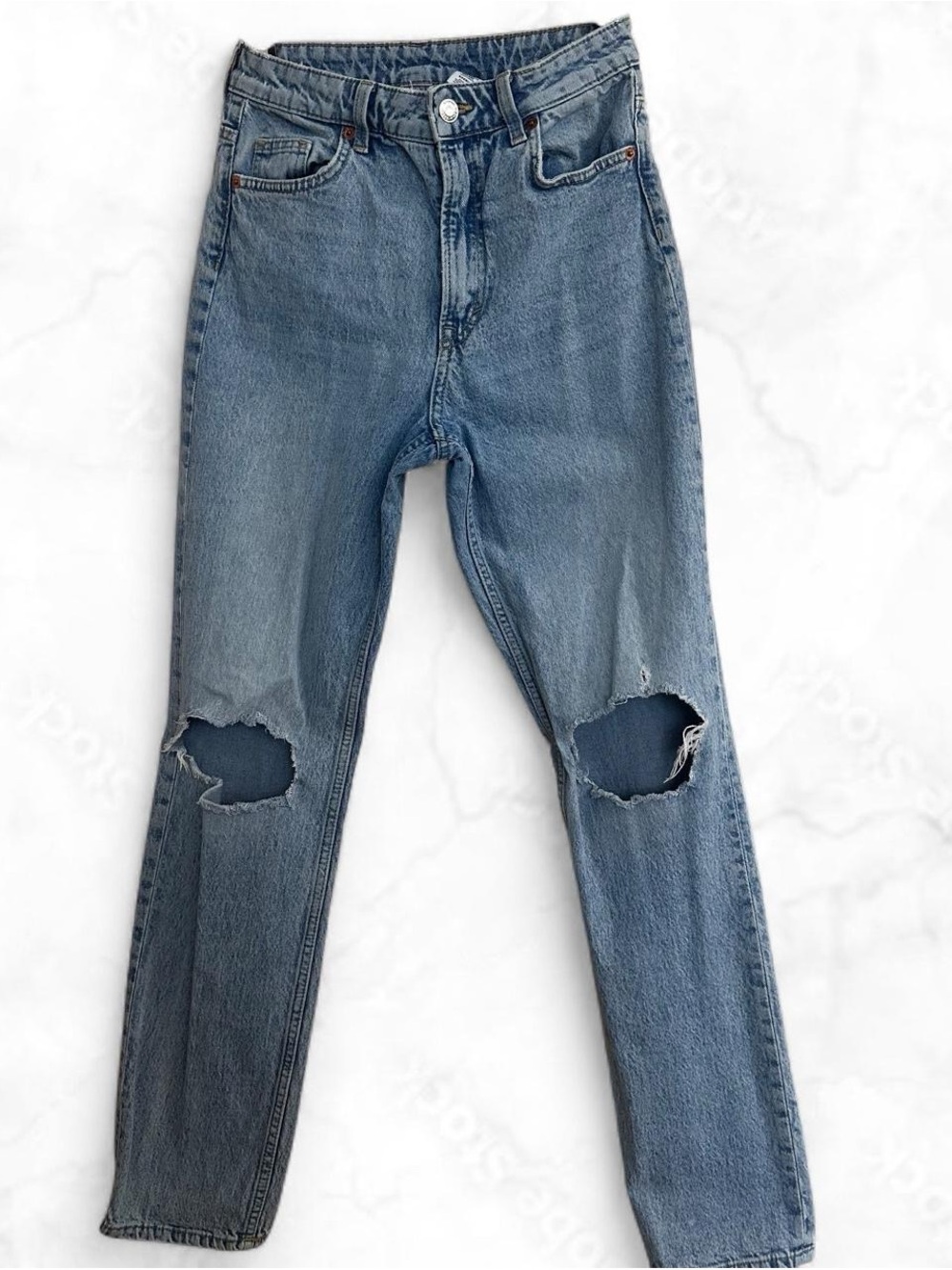 H&M Vintage Straight High Waist Jeans – Size 4 - Picture 2 of 6